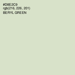 #D8E2C9 - Beryl Green Color Image